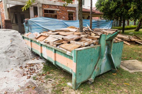 Crew member preparing for house clearance in Crystal Palace