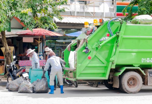 Efficient flat clearance team at work